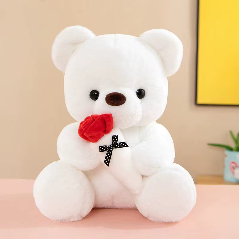 Rose Bear Doll Valentine'S Day Confession Gift Bouquet Rose Bear Doll Decorative Gift