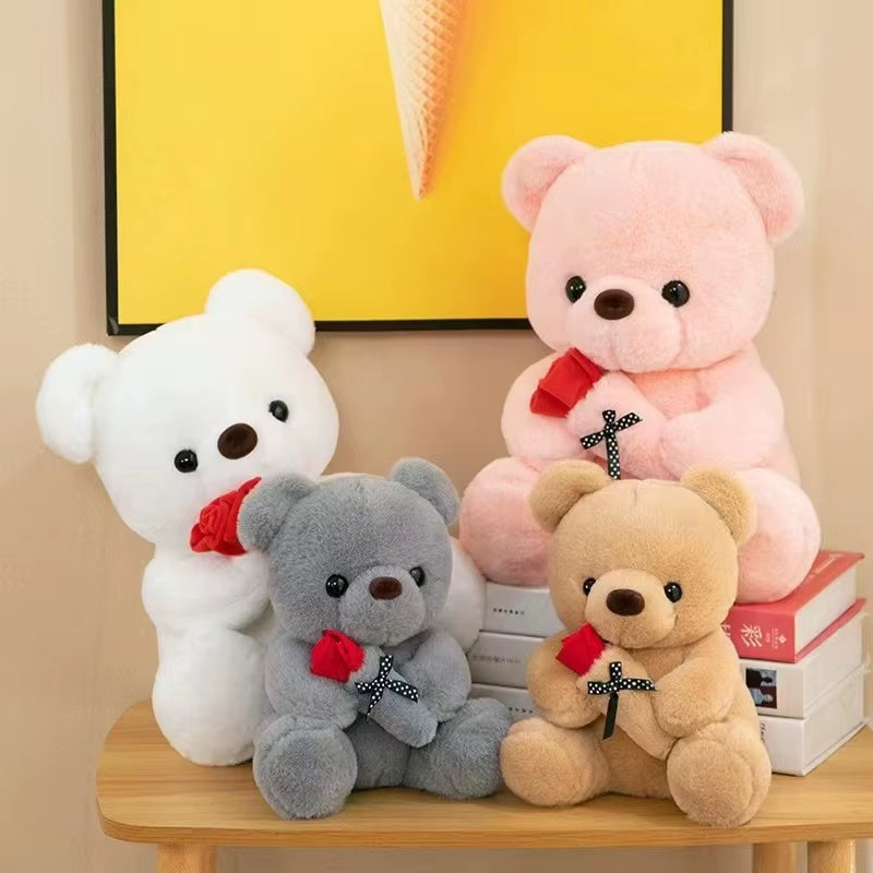Rose Bear Doll Valentine'S Day Confession Gift Bouquet Rose Bear Doll Decorative Gift