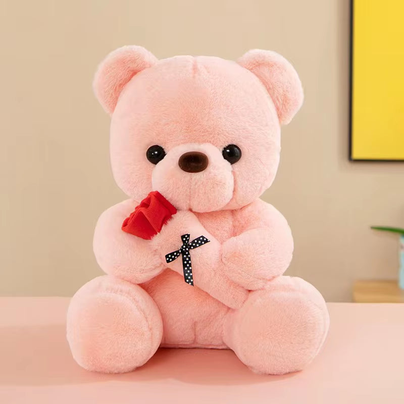 Rose Bear Doll Valentine'S Day Confession Gift Bouquet Rose Bear Doll Decorative Gift